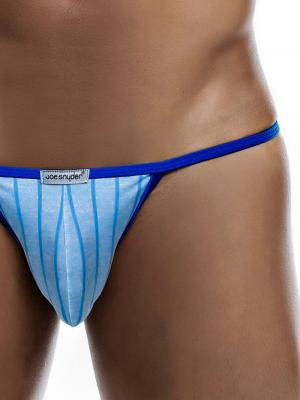 Joe Snyder JS 12 Blue Line Kini Men's Tanga, Underwear - Tanga